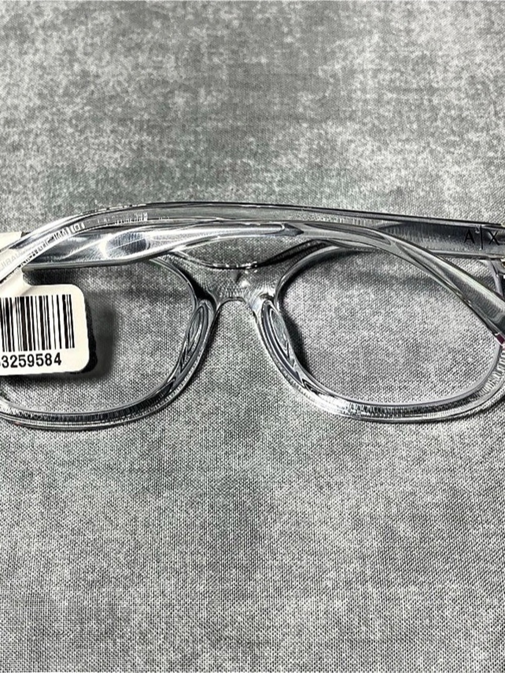 Armani Exchange AX3033 Clear Pink Frame Glasses Like New